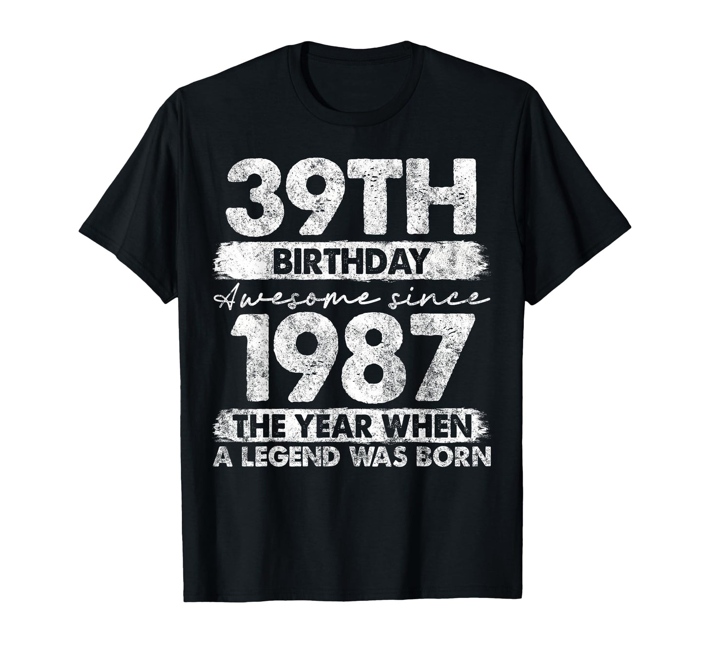 39 Year Old Gifts Vintage 1987 Limited Edition 39th Birthday T-Shirt