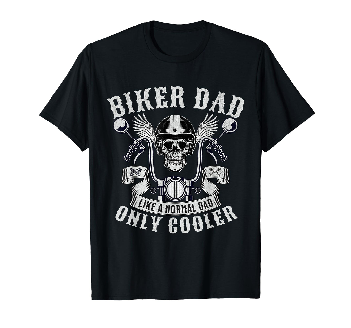 Biker Dad Motorcycle Father Rider Biker Dad Father's Day T-Shirt