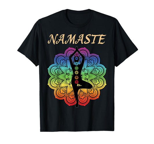 7 Chakra Namaste Reiki Kundalini Yoga T-Shirt