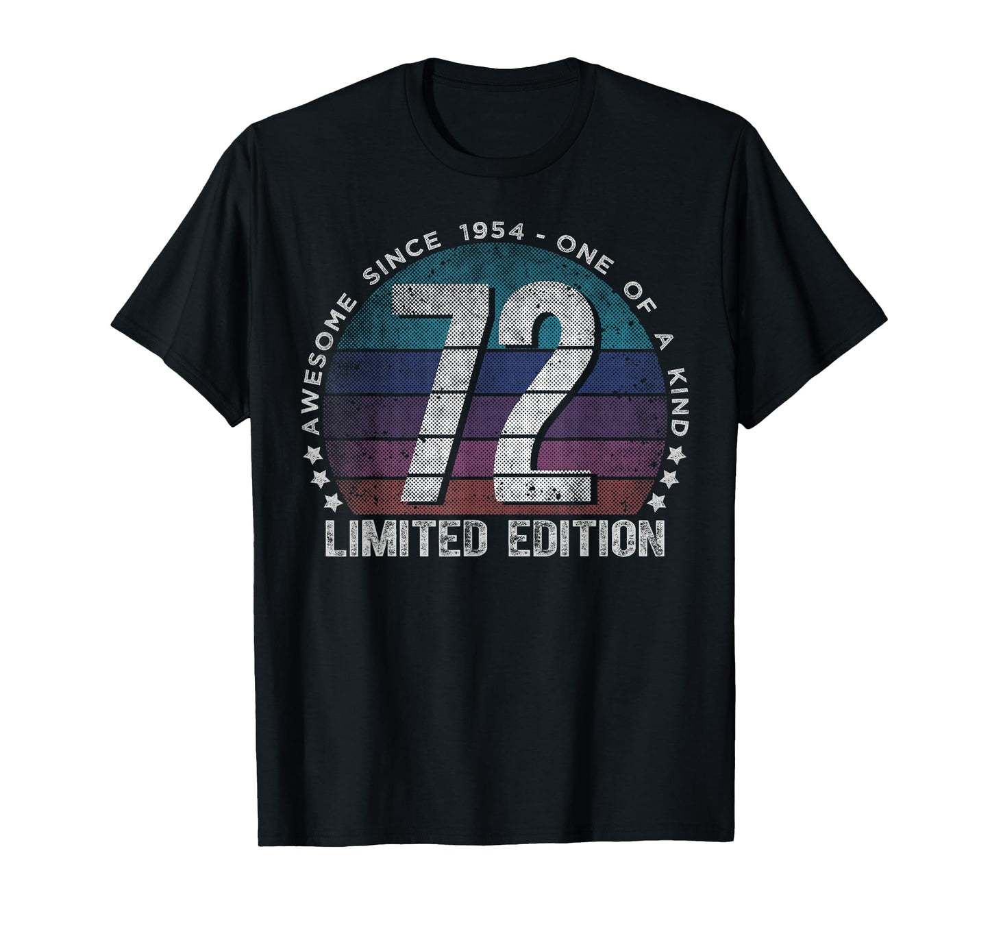 72 Year Old Gifts Vintage 1954 Limited Edition 72nd Birthday T-Shirt