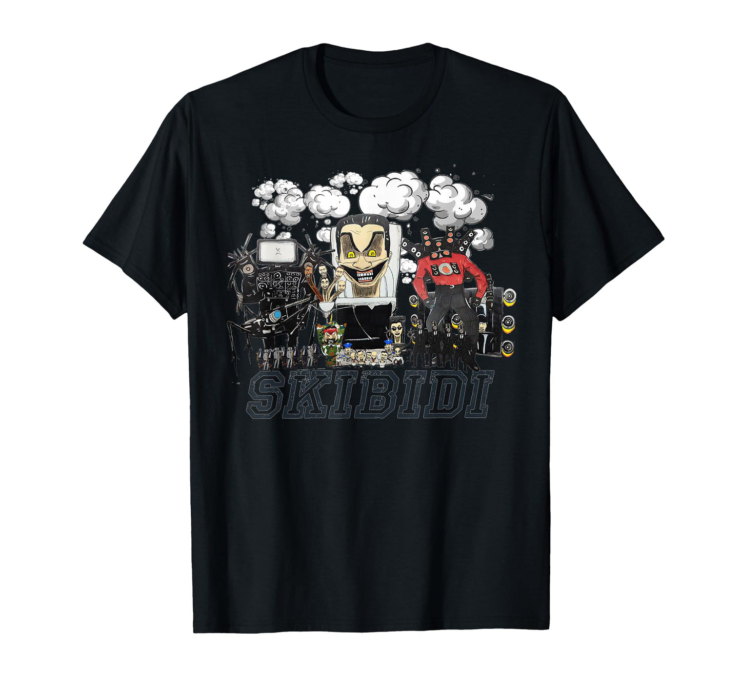 Skibidi Toilet, Cameraman, Speakerman, TVman For Boys T-Shirt