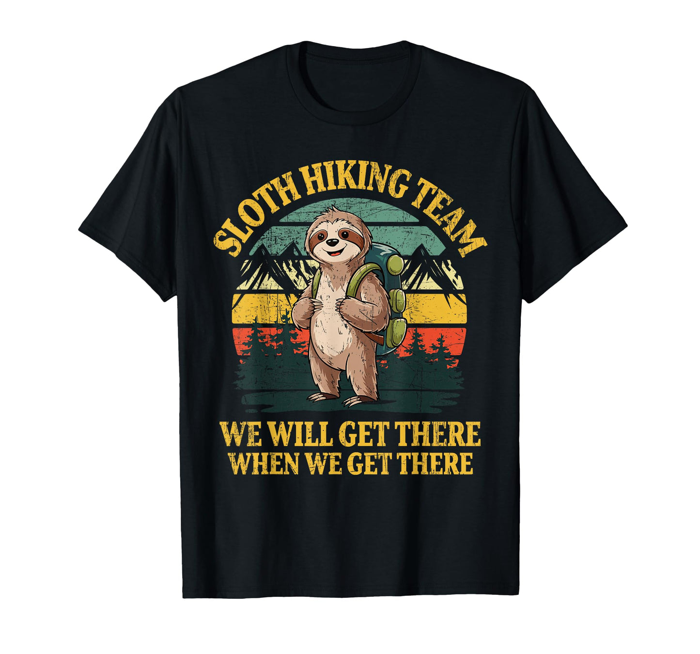 Funny Sloth Hiking T-Shirt