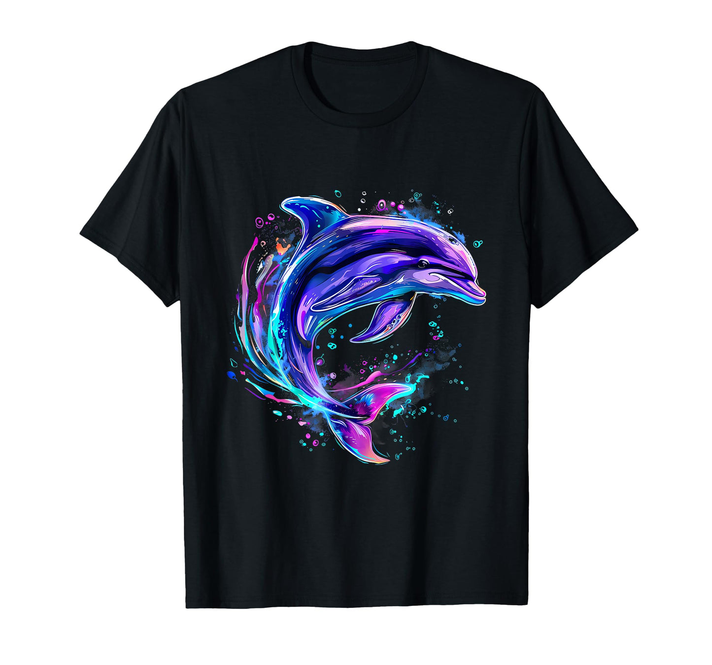 Dolphin Watercolor Sea Ocean Animal Ocean Sea Dolphin T-Shirt