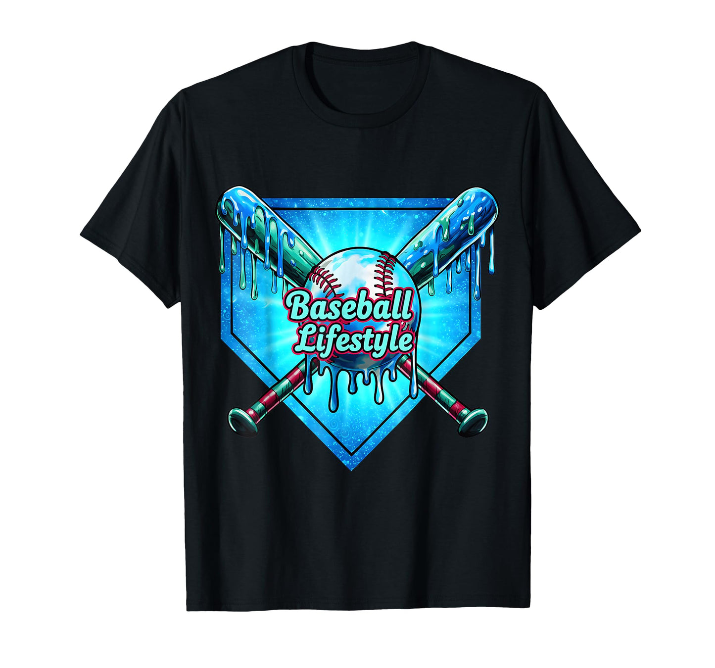 Baseball Life Style 101 Apparel Youth Drip Baseball Boys Kid T-Shirt
