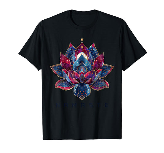 Yoga Namaste Lotus Flower Zen Buddhism Buddhist Buddha T-Shirt