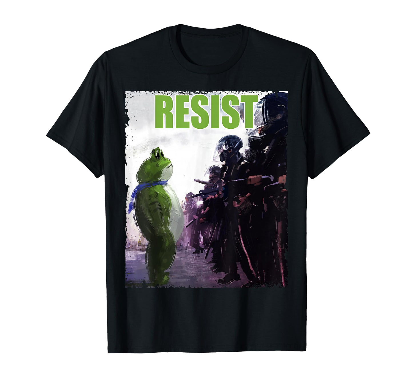 Funny Frogs Against Fascism, Resist Stand for Freedom T-Shirt