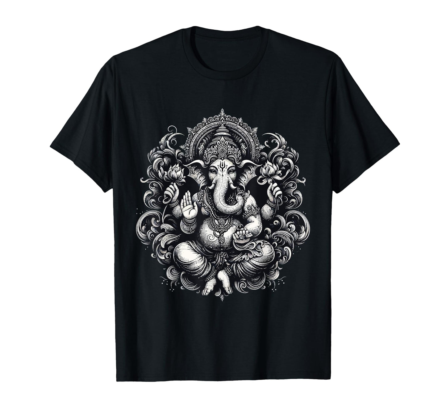 Ganesh Symbol Yoga Hindu Elephant God Ganesha Puja T-Shirt