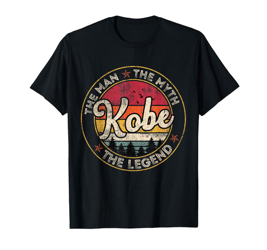 Kobe The Man The Myth The Legend Personalized Name T-Shirt