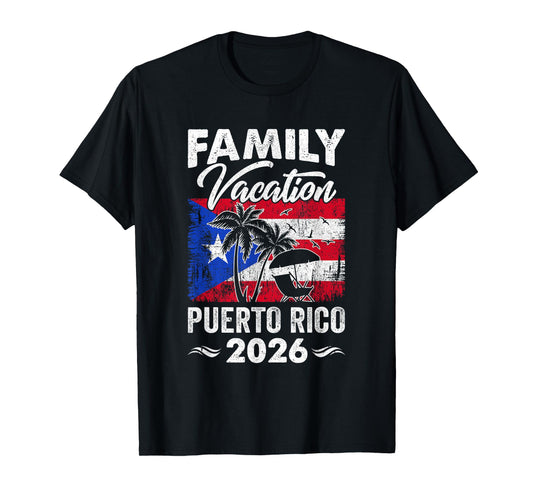 Family Vacation Puerto Rico 2026 Beach Summer Vacation T-Shirt