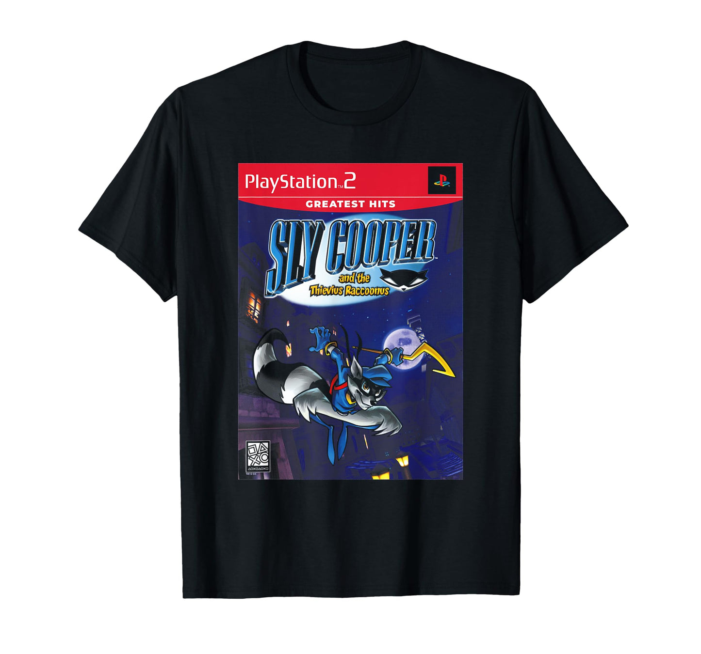 PlayStation Sly Cooper and the Thievius Raccoonus Video Game T-Shirt