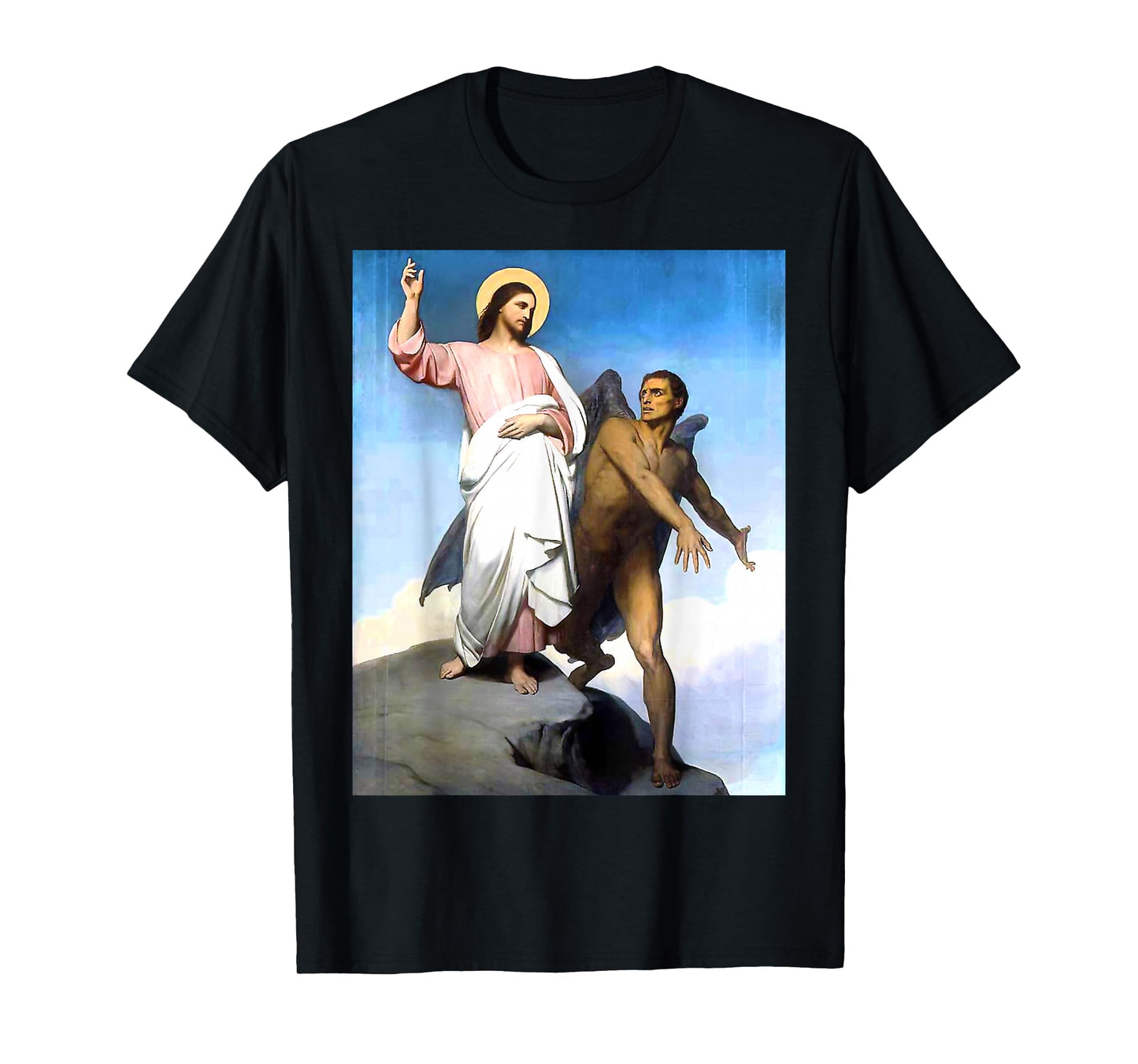 Jesus Satan Temptation of Christ T-Shirt