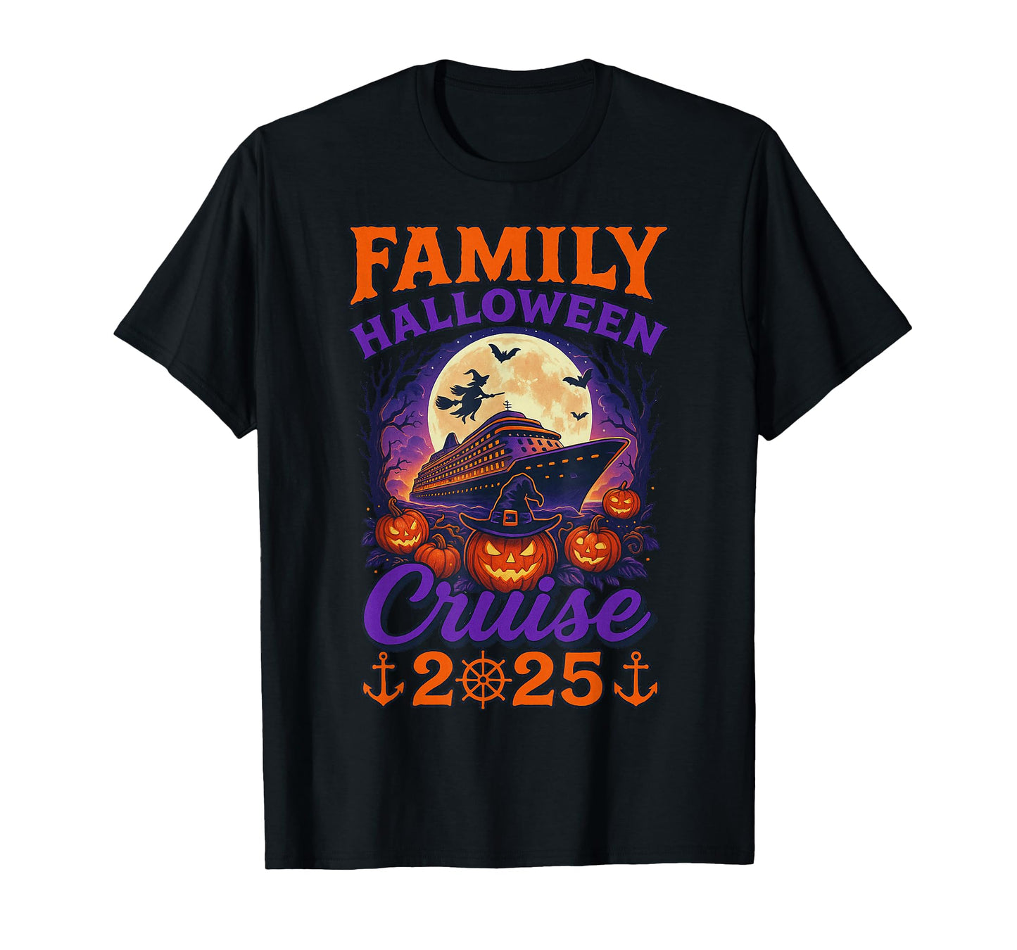 Family Halloween Cruise 2025 Matching Family Cruising Crew T-Shirt