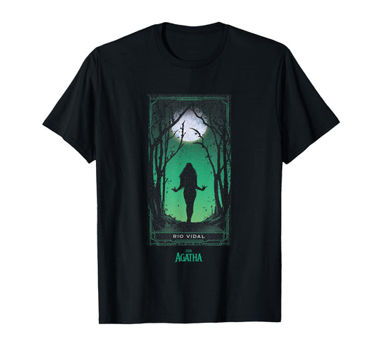 Marvel Agatha All Along Green Rio Vidal Tarot Card Vintage T-Shirt