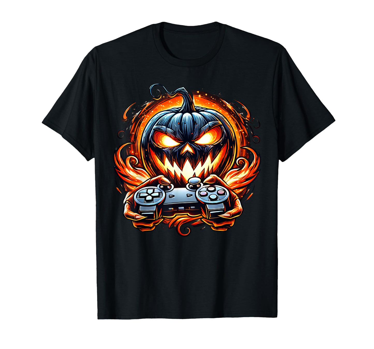 Halloween Gamer Gaming Pumpkin Boys Halloween Costume T-Shirt