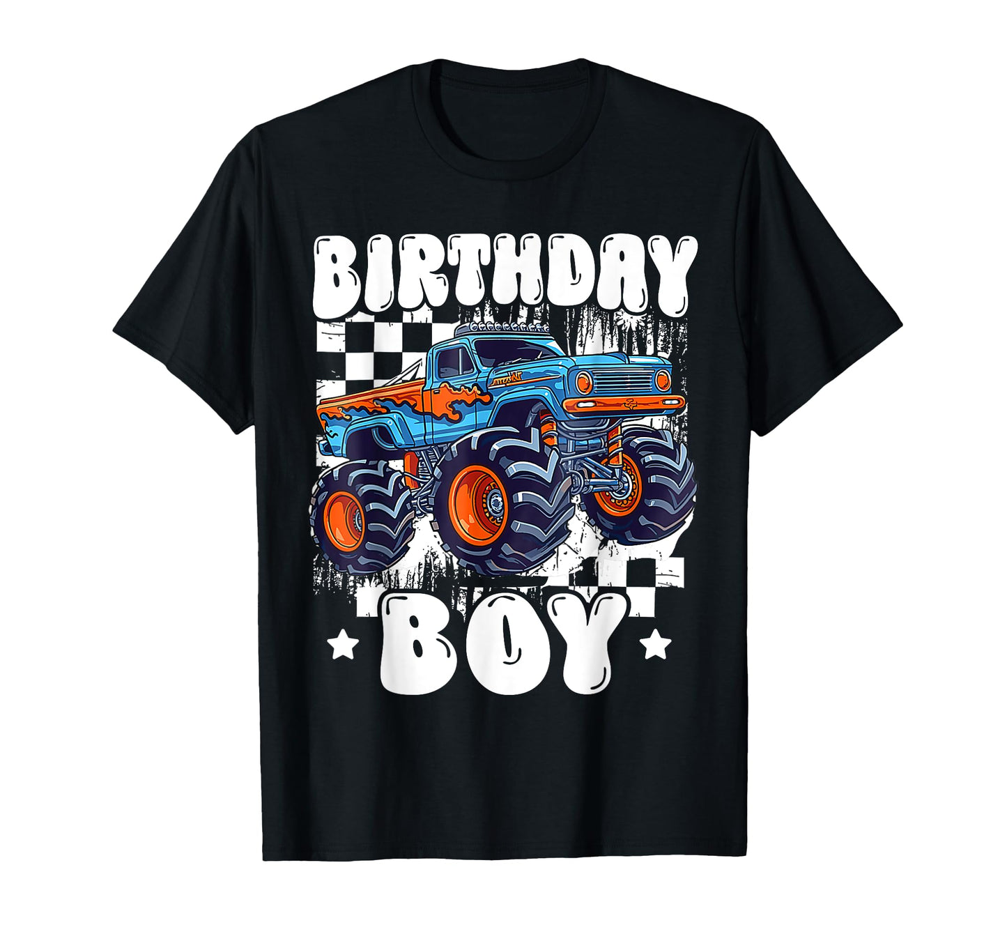 Kids Monster Truck Birthday Boy Birth day Party Family T-Shirt