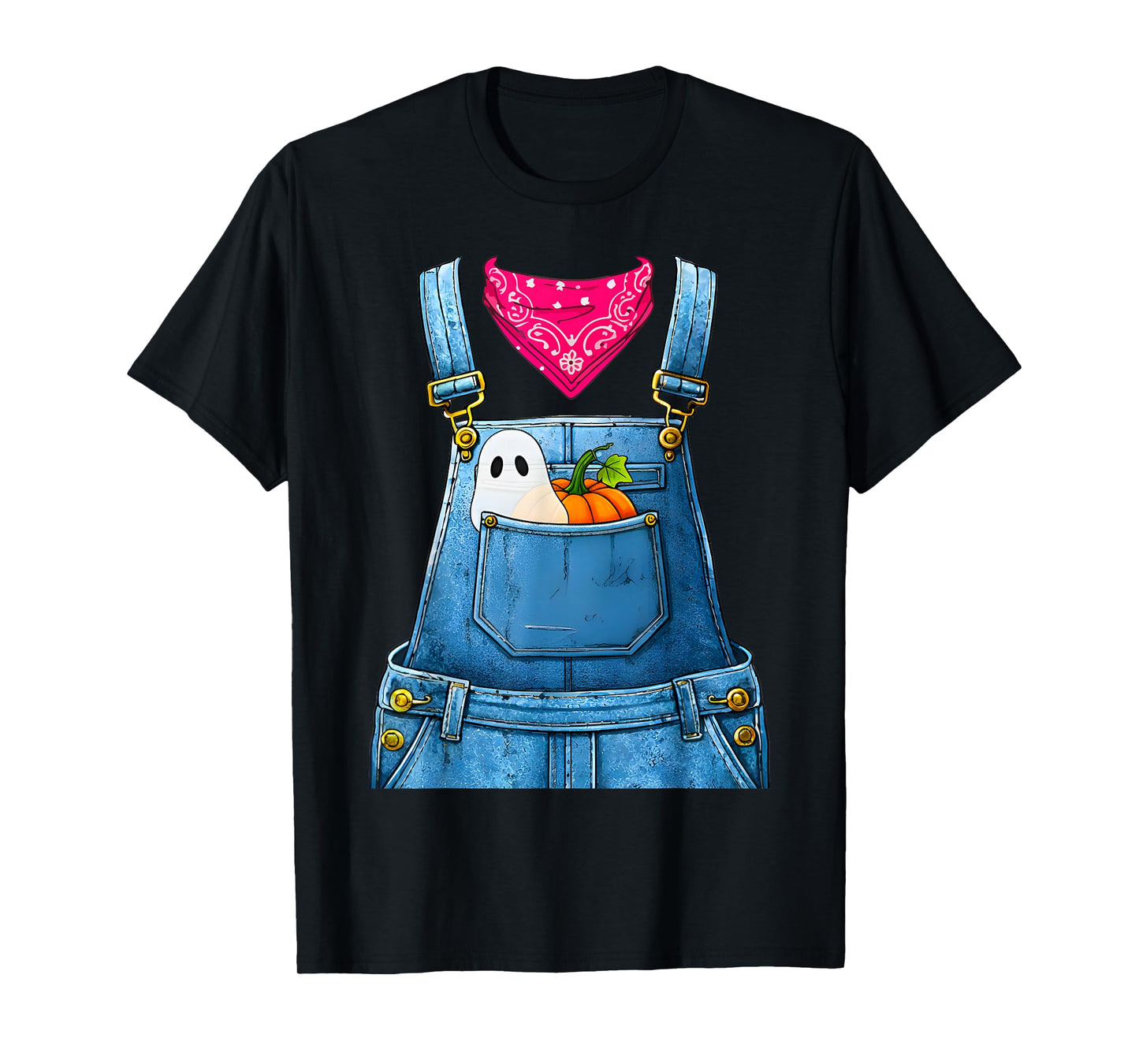 Halloween Overalls Farmer Costume for Women and Adults T-Shirt