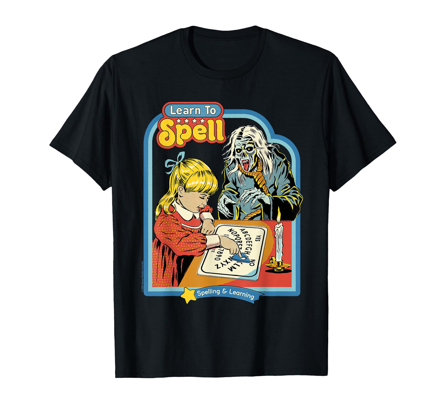 Learn to Spell Sarcastic Ghost Retro Funny Adult Humor T-Shirt