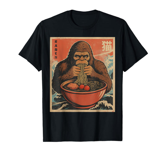 Anime Bigfoot Ramen Japanese Funny Kawaii Gift Men Women Kid T-Shirt