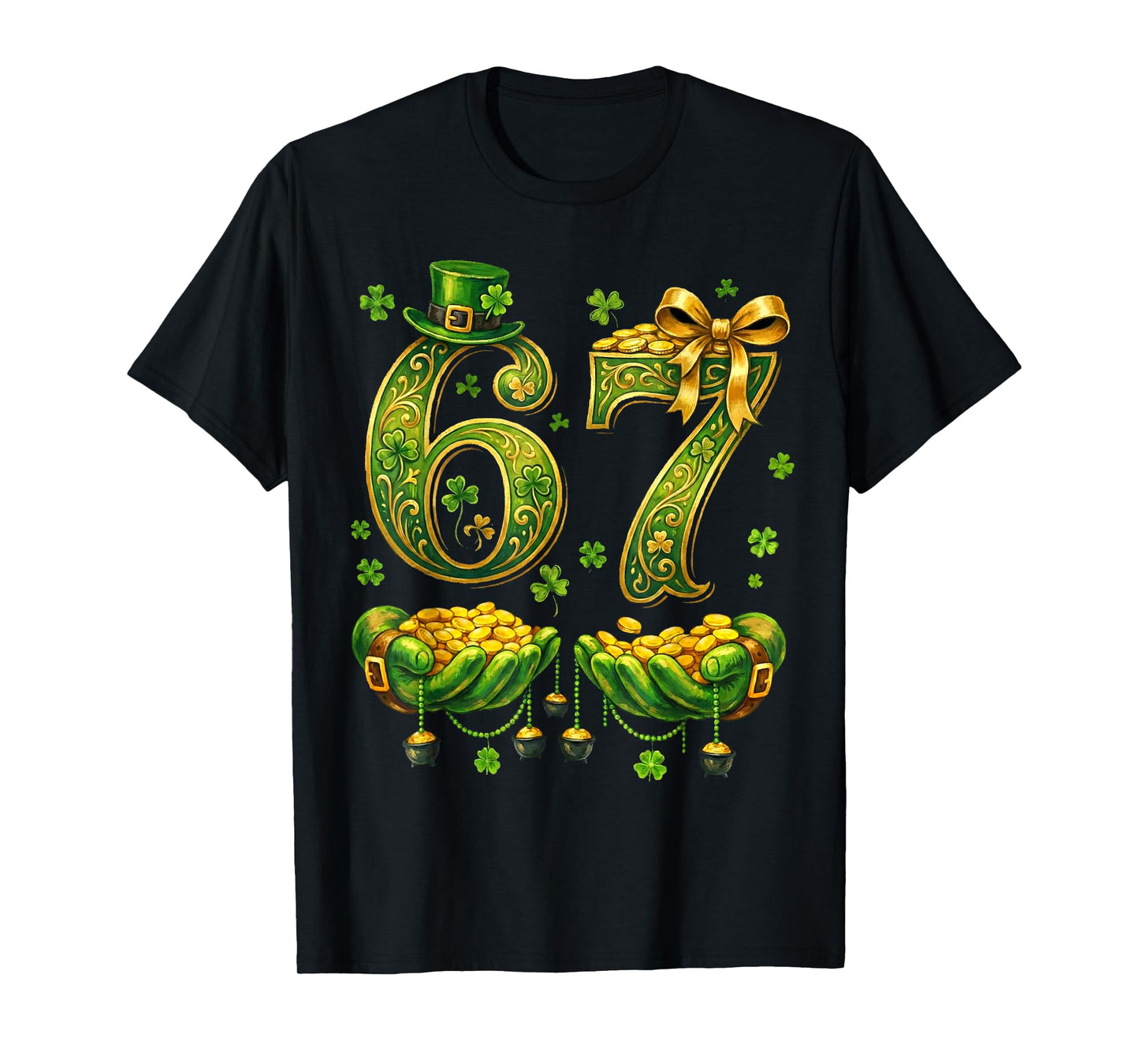 6 7 St. Patricks Day Six Seven Meme T-Shirt