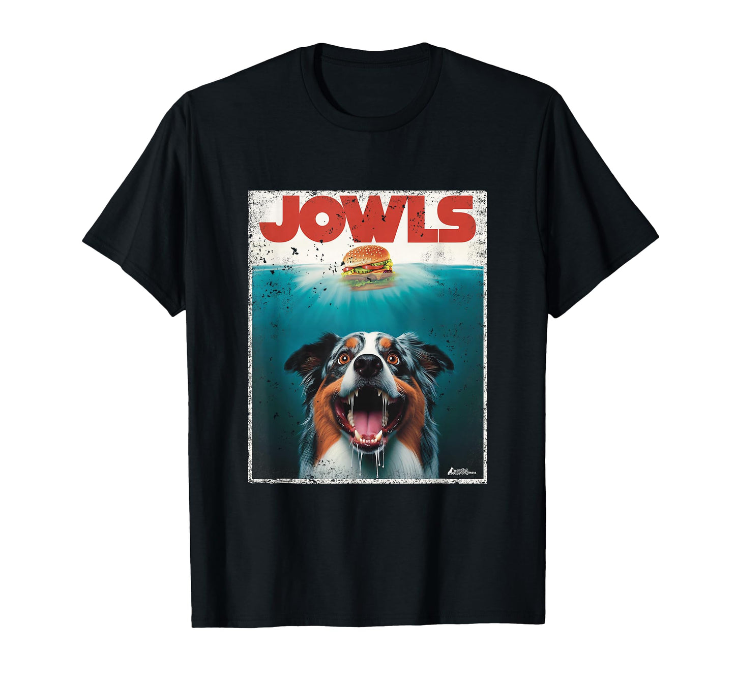 Funny Aussie Jowls Australian Shepherd Fur Baby Mom Dog Dad T-Shirt