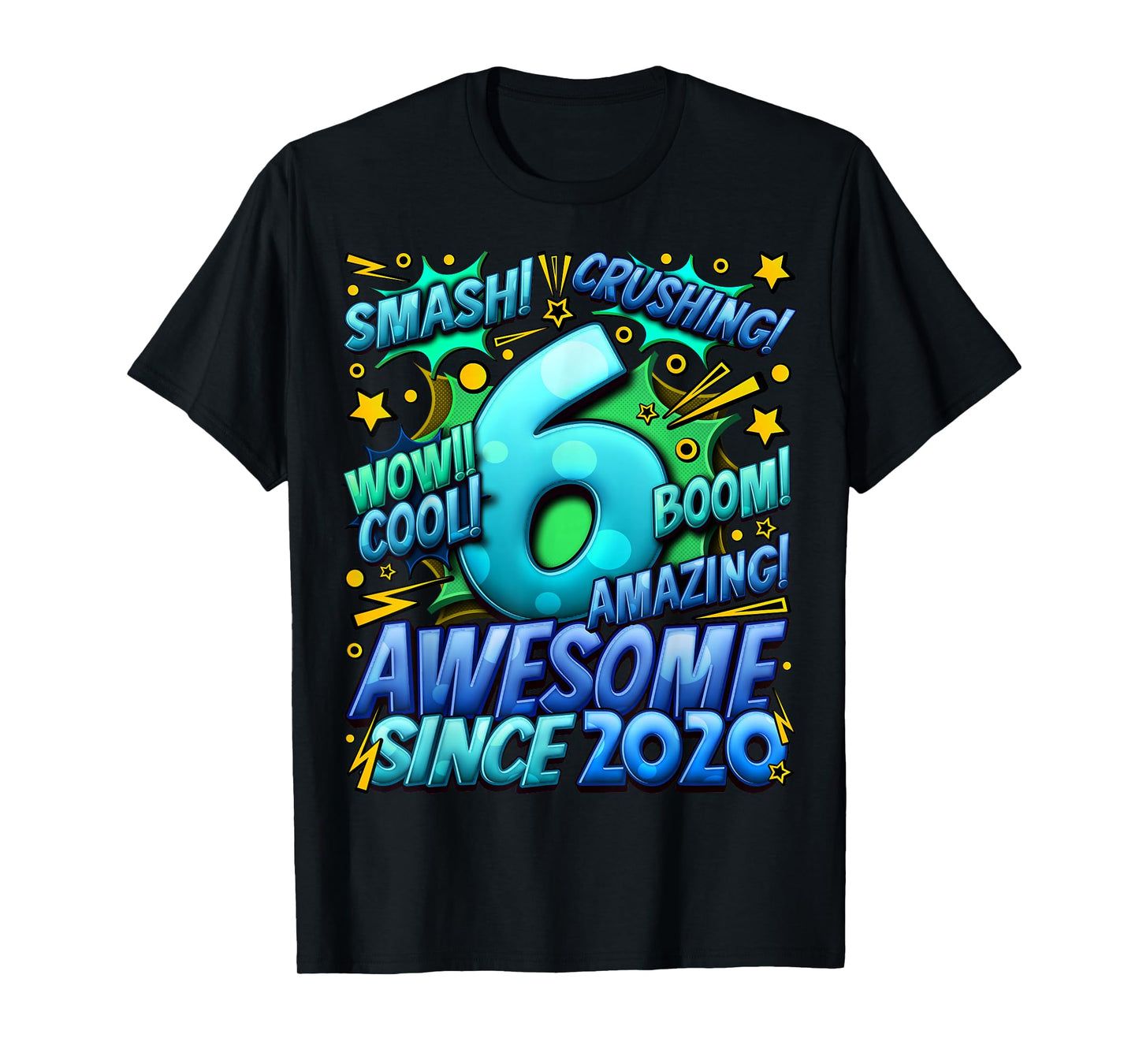 6 Year Old Gifts for Boys 6th Birthday Boy 6 Year Old Boy T-Shirt