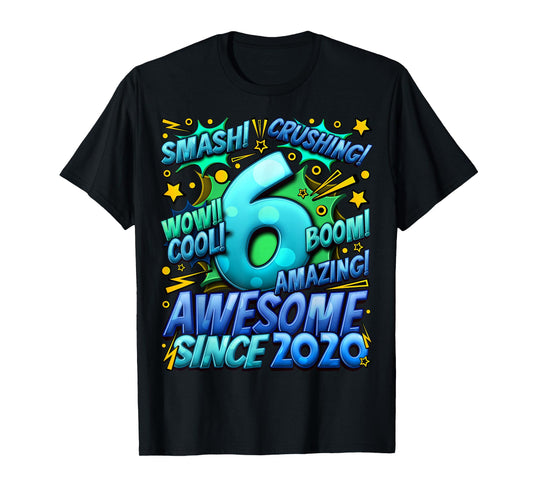 6 Year Old Gifts for Boys 6th Birthday Boy 6 Year Old Boy T-Shirt