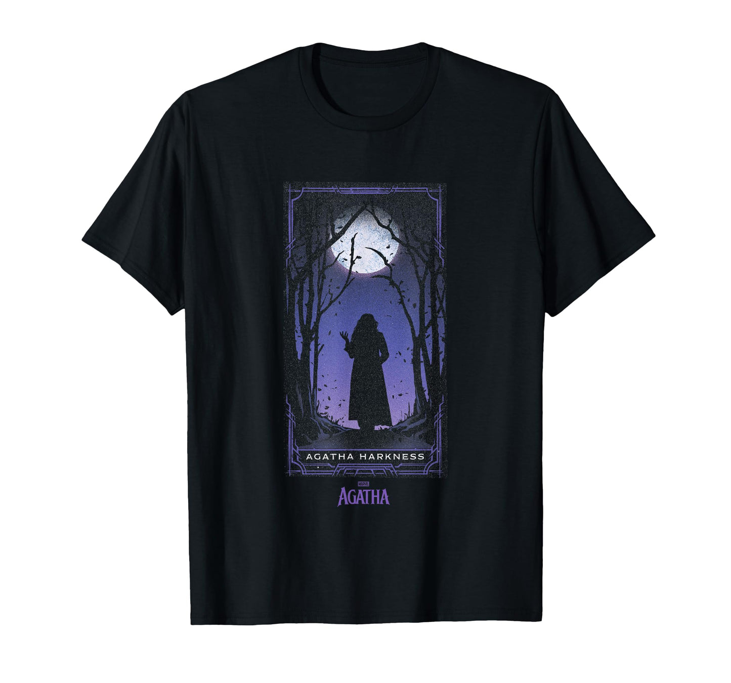 Marvel Agatha All Along Purple Agatha Tarot Card Vintage T-Shirt