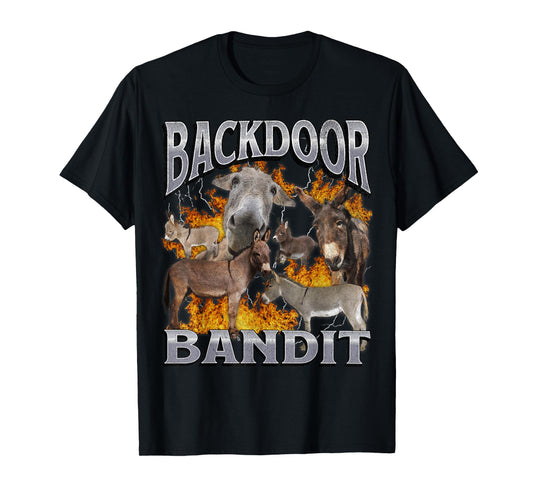 Backdoor Eats Funny Offensive Donkey Meme Bootleg T-Shirt