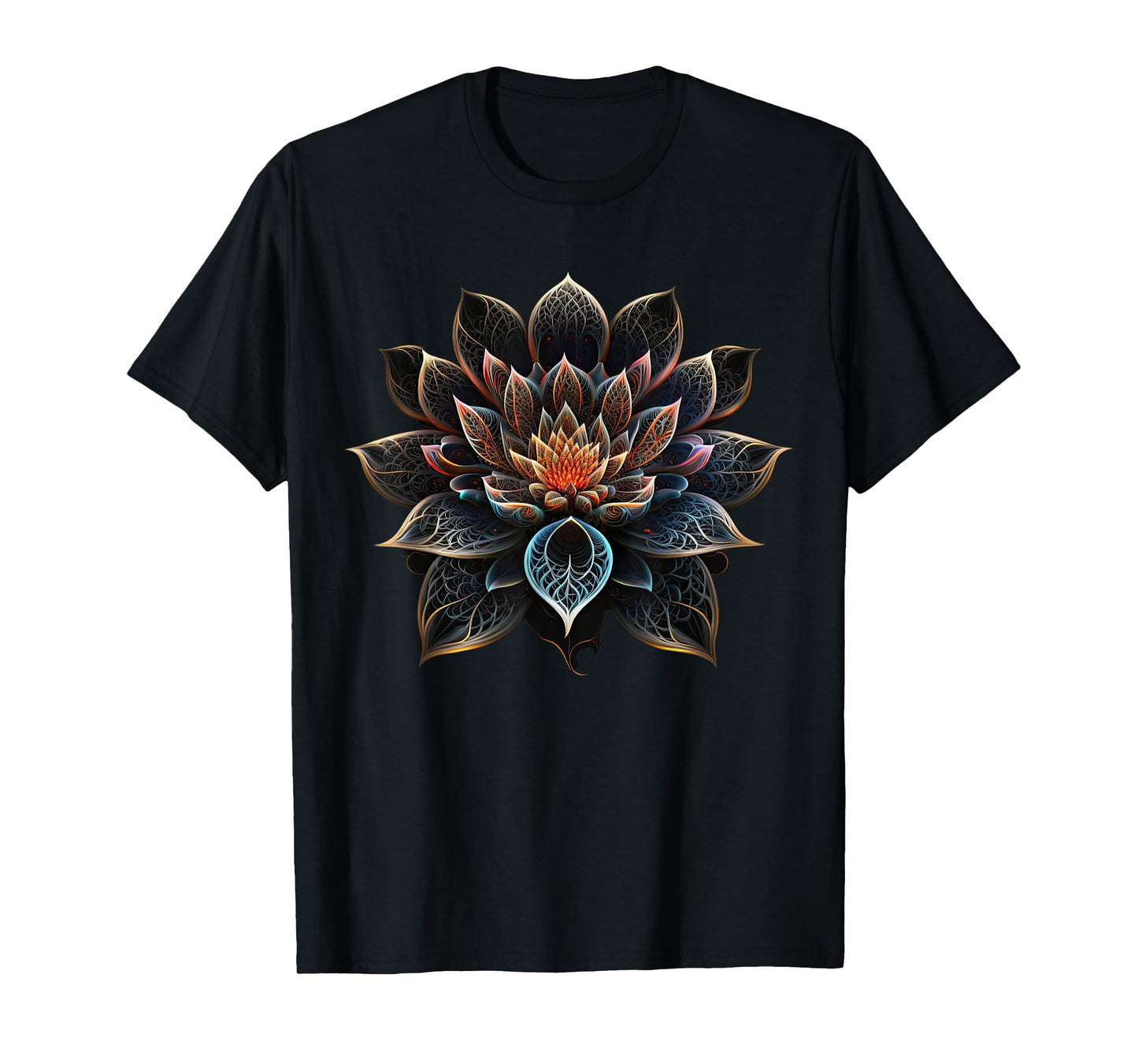 Lotus Flower Yoga Zen Bohemian Namaste Meditation T-Shirt