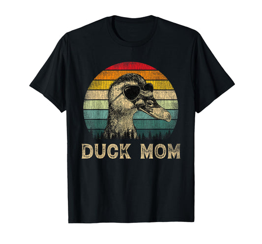 Vintage Duck Mom Duck Lovers Mommy Mother's Day T-Shirt