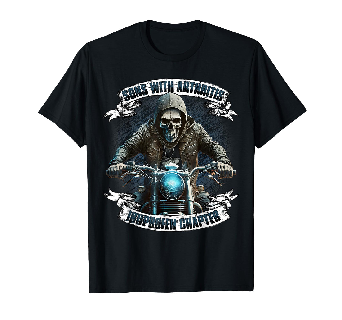 Sons with Arthritis Ibuprofen Chapter Motorcycle Biker T-Shirt