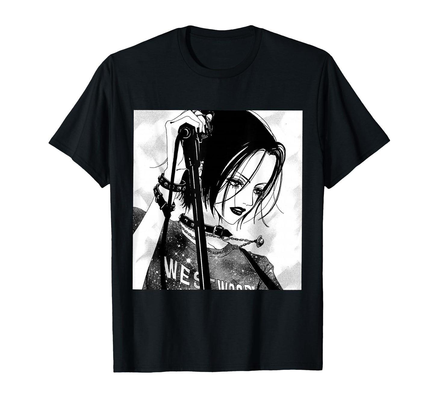 Anime Gothic Girl Aesthetic Soft Grunge Waifu Japanese Otaku T-Shirt