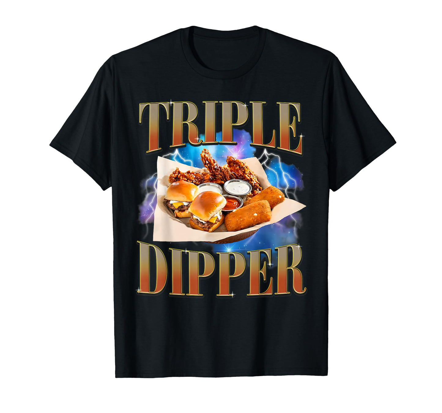 Fast Food Lovers Hamburger Chicken Nugget Foodie Men Women T-Shirt