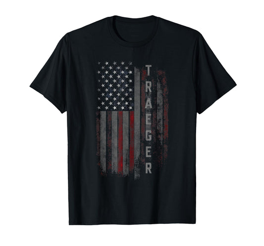 Traeger Family American Flag T-Shirt