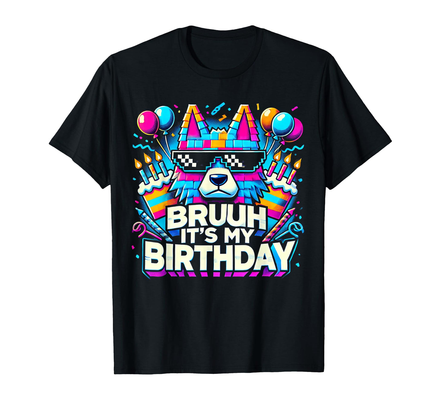 Bruh Its My Birthday Wolf Boy Family Party Bday T-Shirt