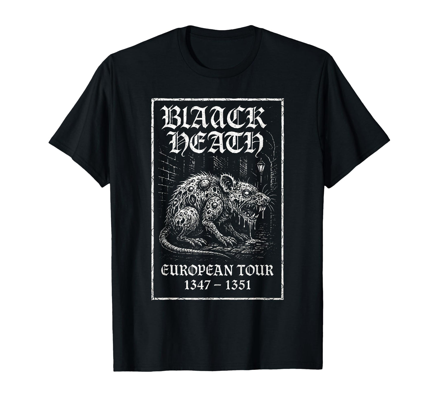 Plague Rat Black Death European Tour Occult T-Shirt