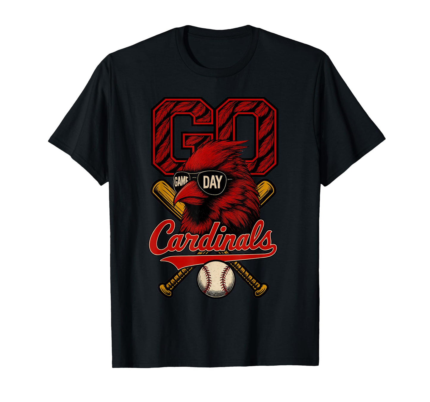 Retro Go Cardinals Game Day Gifts for Men Women Kid Boy Girl T-Shirt