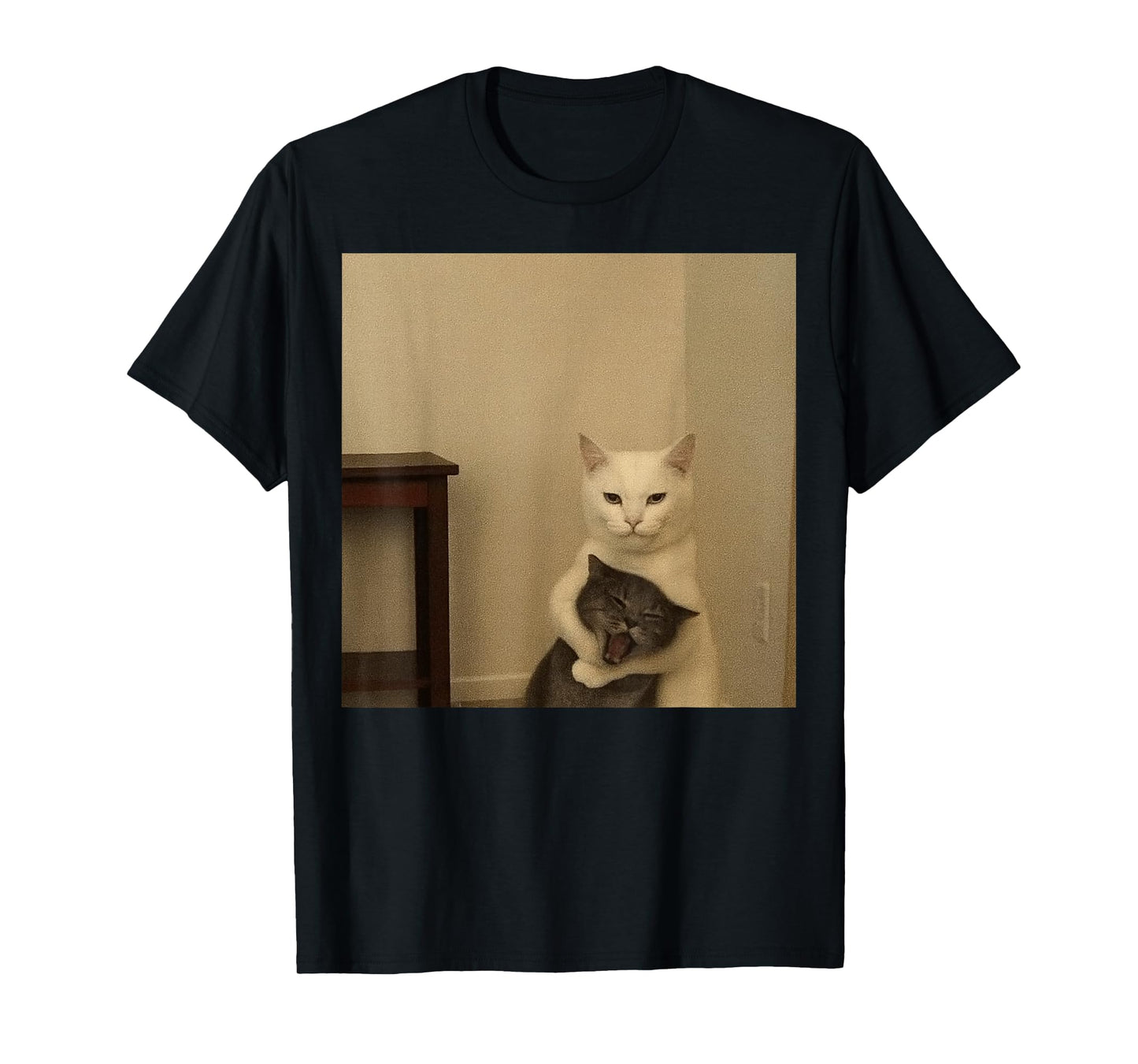 A cat Choking Another cat Meme T-Shirt