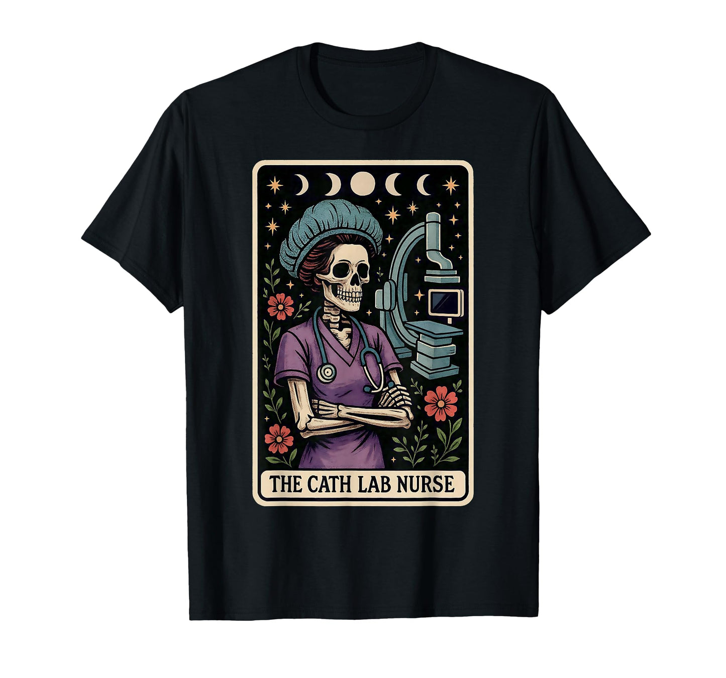 The Cath Lab Nurse Catheter Laboratory Nurse Cardiac Tarot T-Shirt