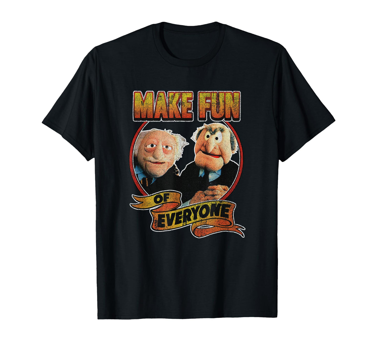 Disney The Muppets Make Fun Of Statler Waldorf Vintage Shot T-Shirt