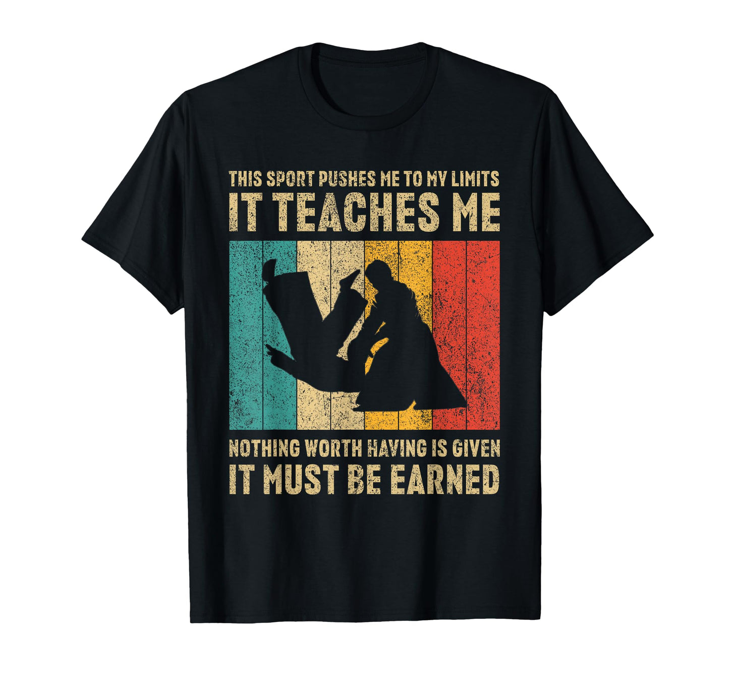It Must Be Earned Vintage Aikido Martial Arts Mens Womens T-Shirt