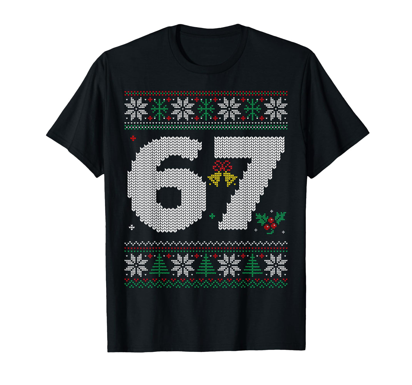 67 Knitted Couple Matching Holiday Xmas Sweater Happy 2026 T-Shirt