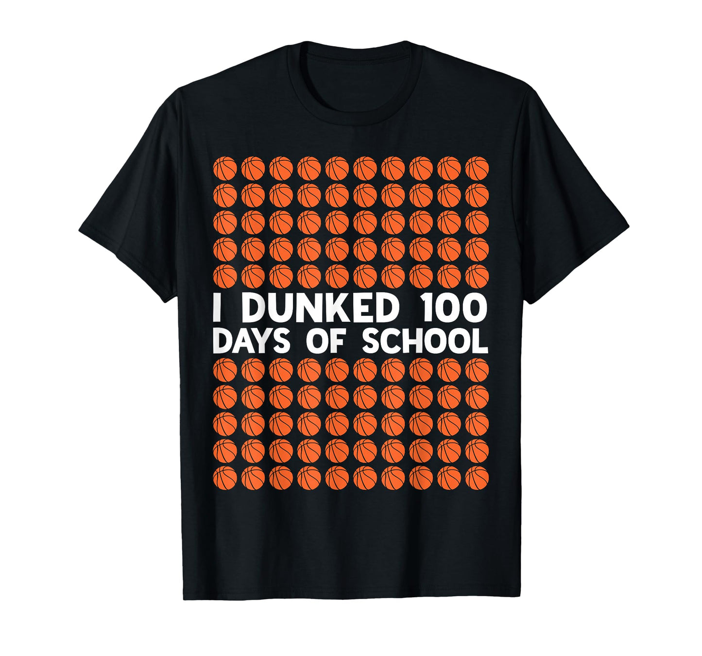 I Dunked 100 Days of School Basketball 100th Day Kids Boys T-Shirt