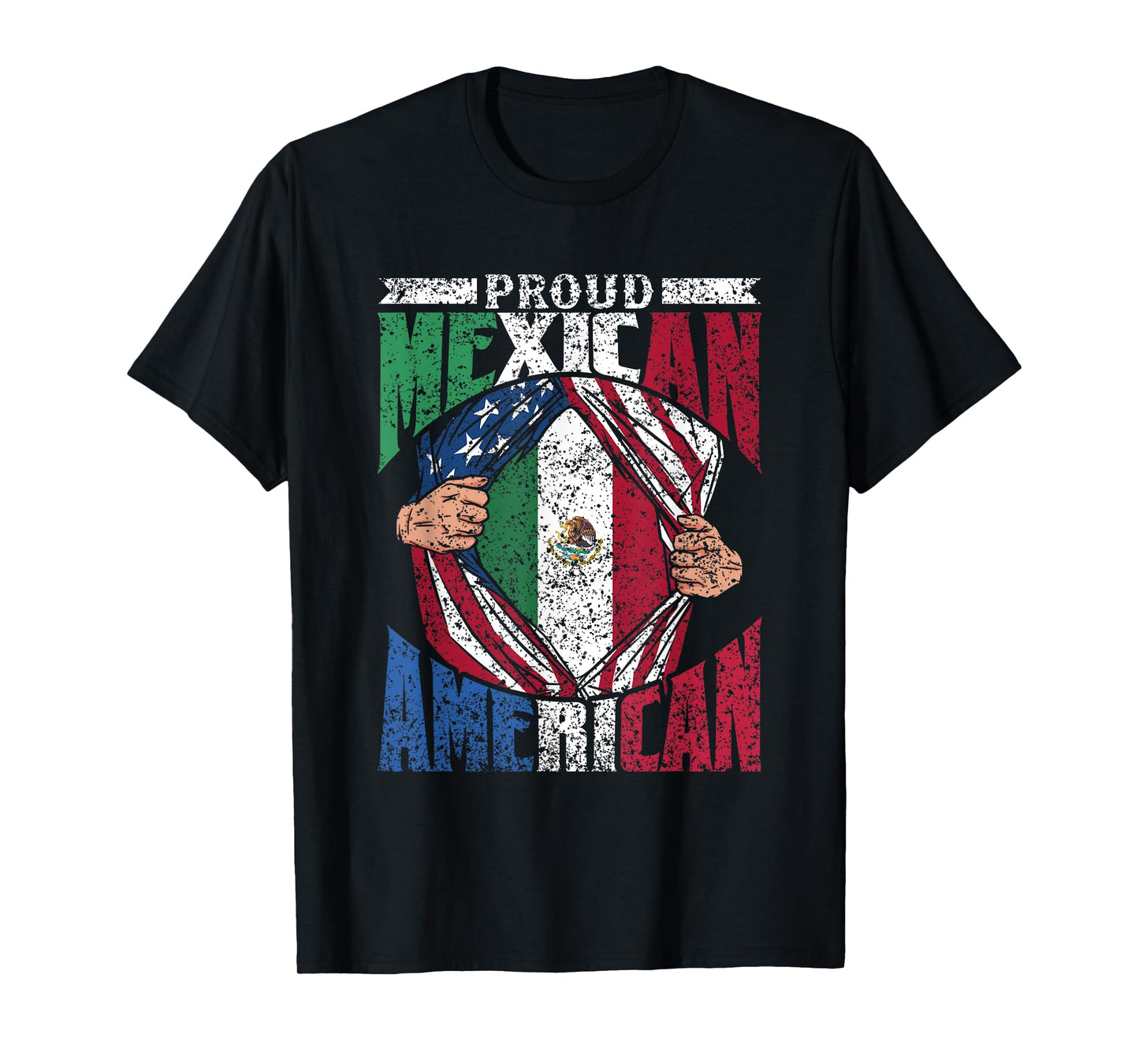 Proud Mexican American America Mexico Usa Mexican American T-Shirt