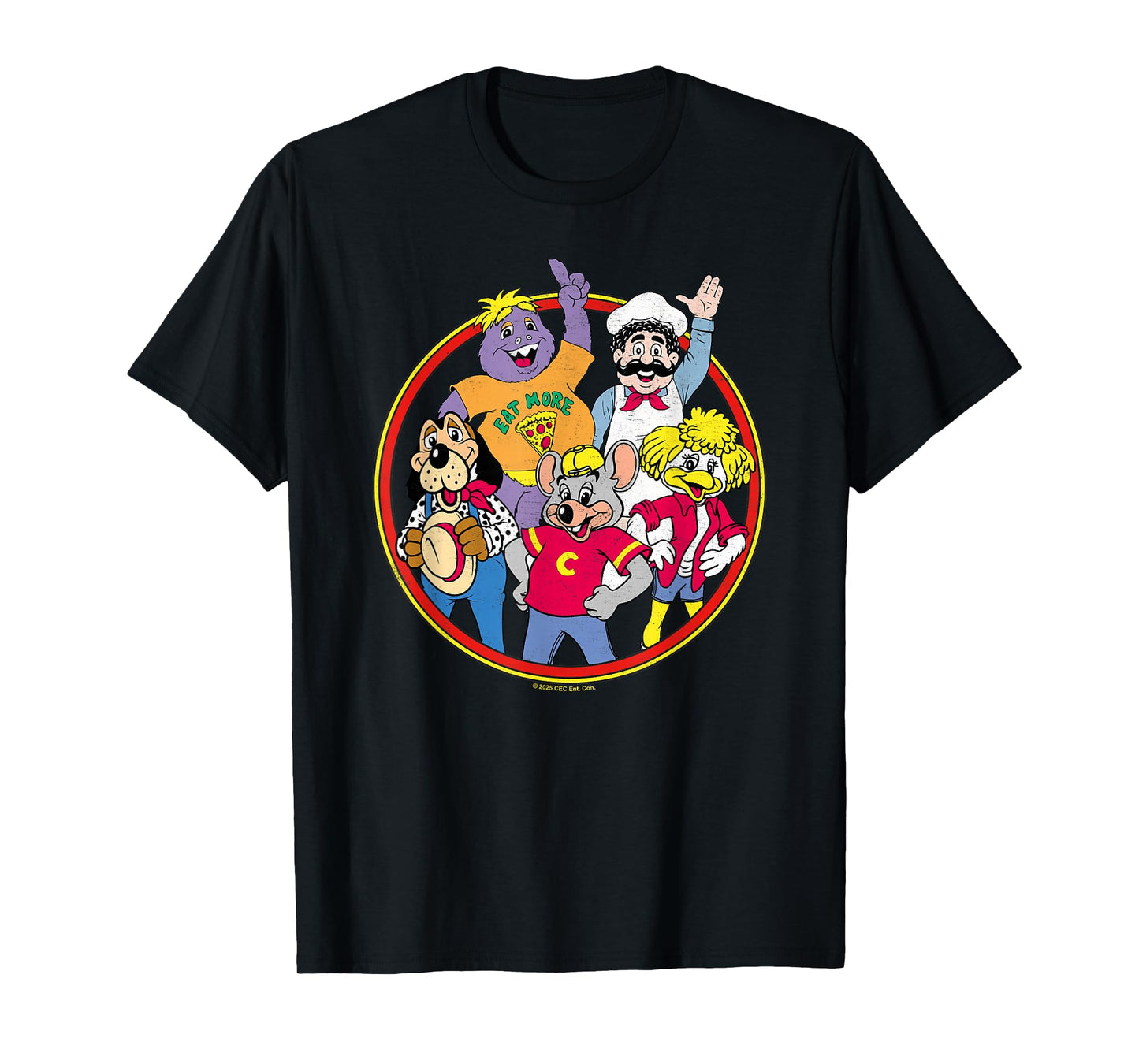 Chuck E. Cheese Vintage Friends Group Shot T-Shirt