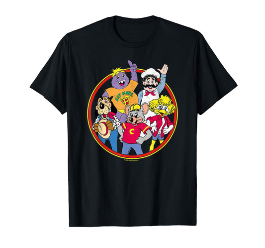 Chuck E. Cheese Vintage Friends Group Shot T-Shirt