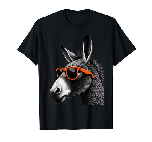 Cool Mule Wearing Sunglasses Graphic Art T-Shirt