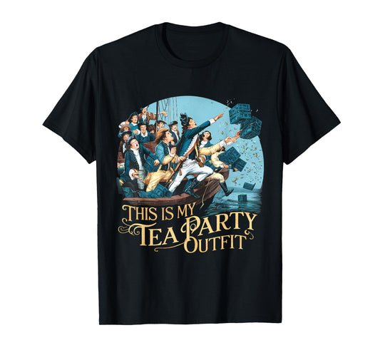 Tea Party Funny Outfit Funny Historian History Boston T-Shirt