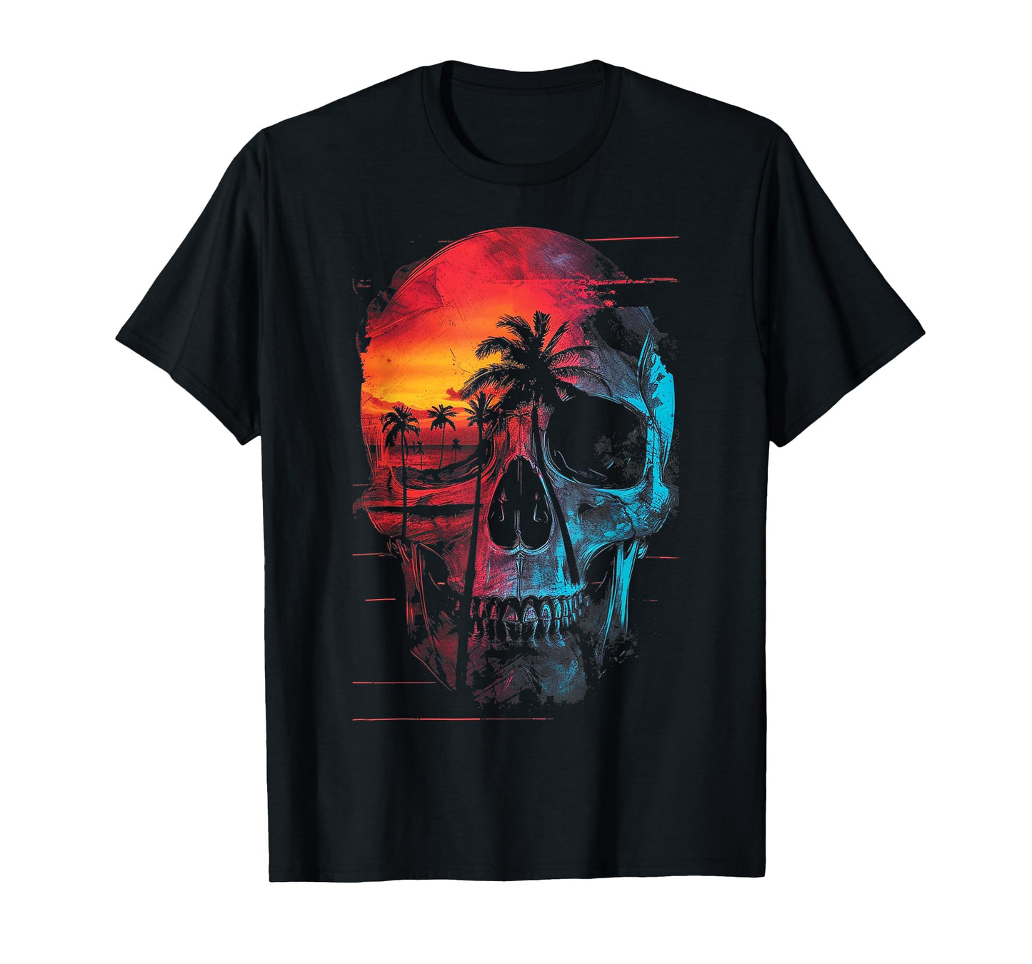 Beach Skull | Men Women XS - 6XL | Graphic T-Shirt