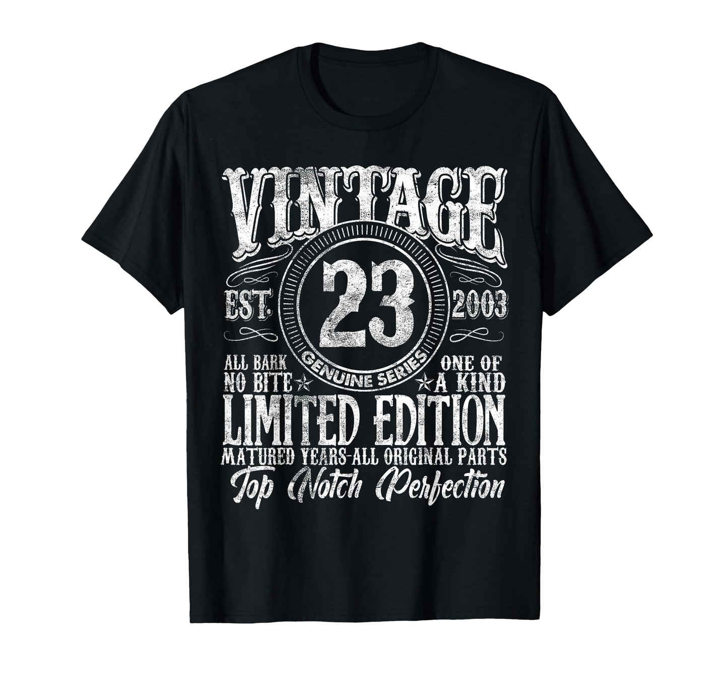 23 Year Old Gifts Vintage 2003 Limited Edition 23rd Birthday T-Shirt